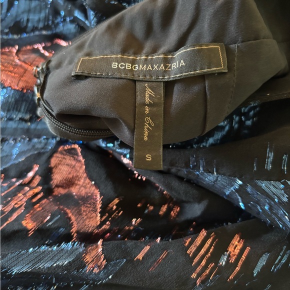 BCBGMaxAzria Black and Blue High Low Dress - Picture 4 of 5